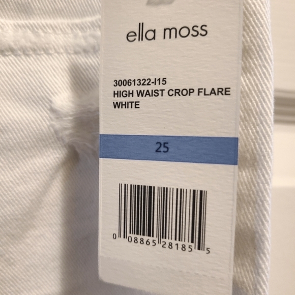 Anthropologie Ella Moss High Rise Crop Flare NWT - Picture 4 of 7
